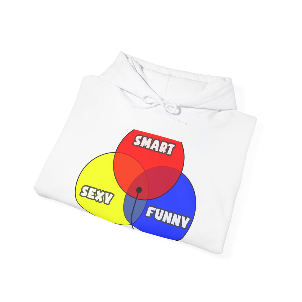Venn Diagram .. Actuaries - Unisex Heavy Blend™ Hooded Sweatshirt