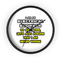 Funny Electrical Engineer T Shirts and Gifts - Wall Clock