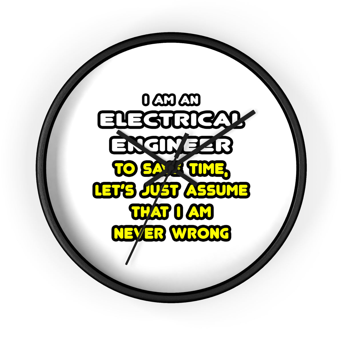 Funny Electrical Engineer T Shirts and Gifts - Wall Clock