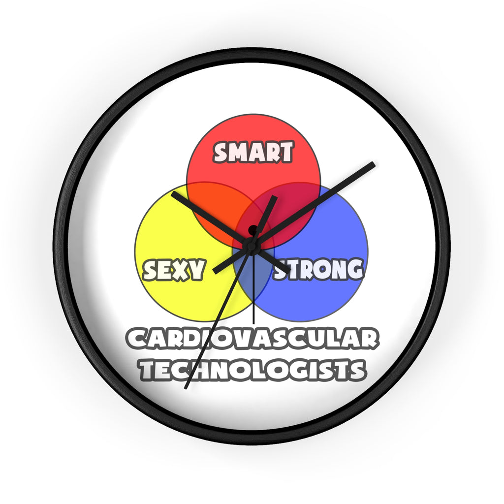 Venn Diagram .. Cardiovascular Technologists - Wall Clock