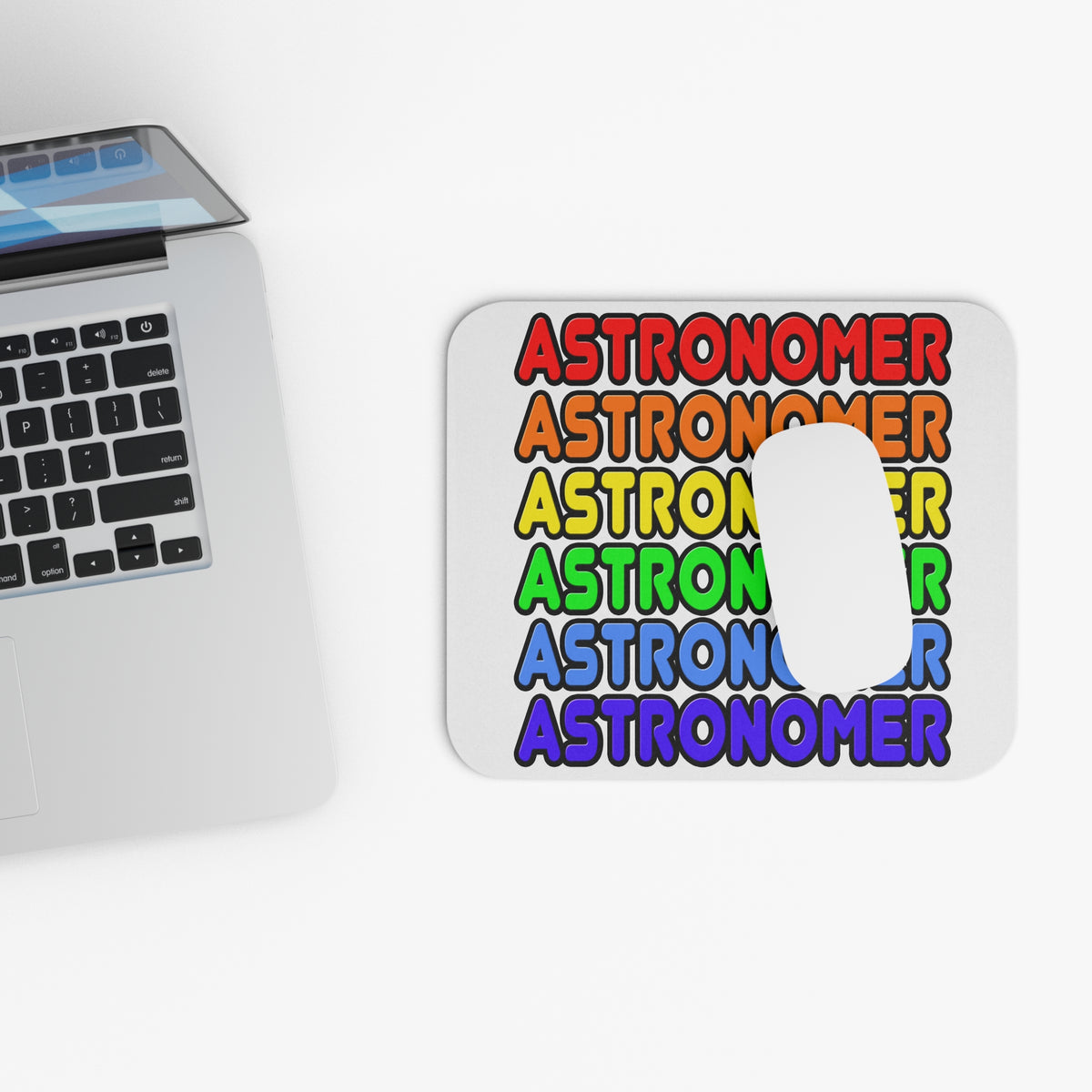 Rainbow Astronomer - Mouse Pad (Rectangle)