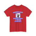 Conserve Water .. Shower With Dental Hygienist - Unisex Heavy Cotton Tee