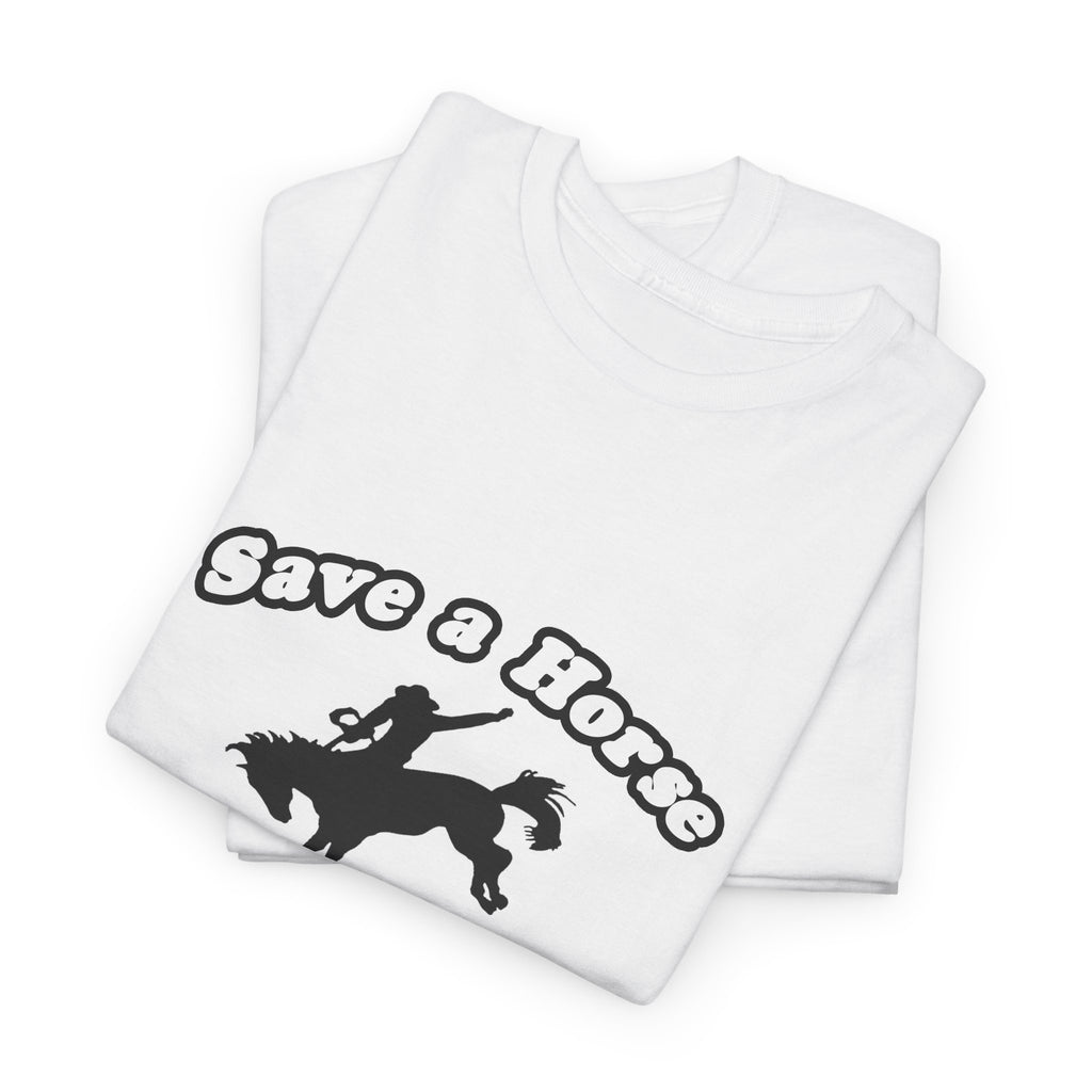 Save Horse Ride Biologist - Unisex Heavy Cotton Tee