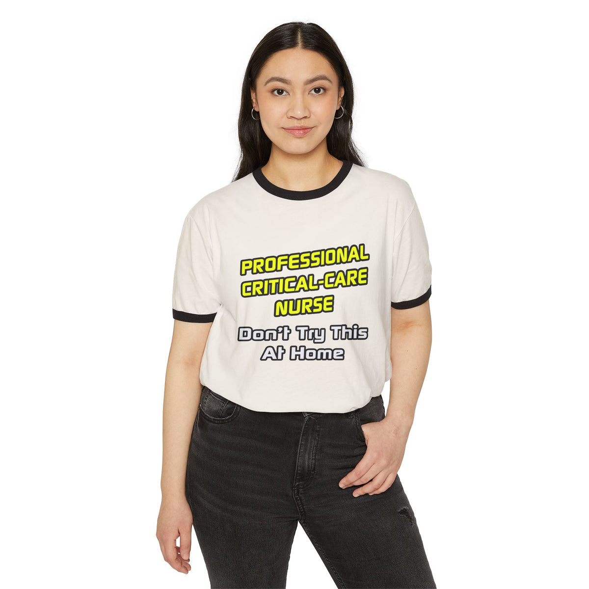 Professional Critical Care Nurse .. Joke - Unisex Cotton Ringer T-Shirt
