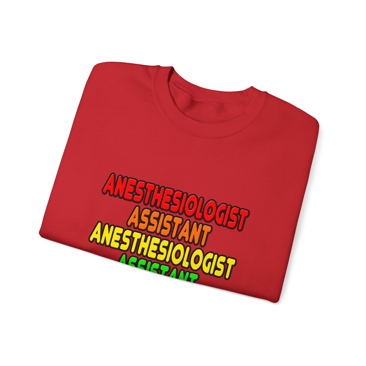 Rainbow Anesthesiologist Assistant - Unisex Heavy Blend™ Crewneck Sweatshirt