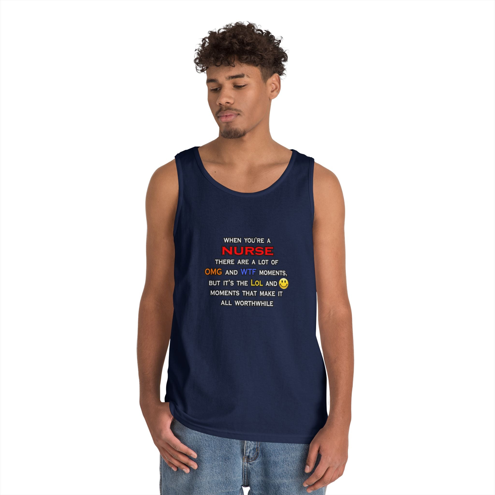 Nurse ... OMG WTF LOL - Unisex Heavy Cotton Tank Top