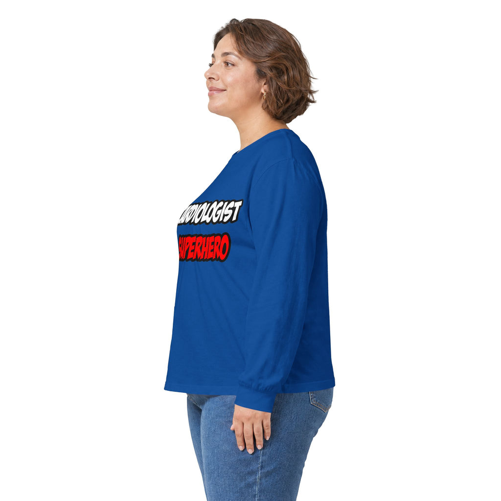 Half Cardiologist...Half Superhero - Unisex Ultra Cotton Long Sleeve Tee