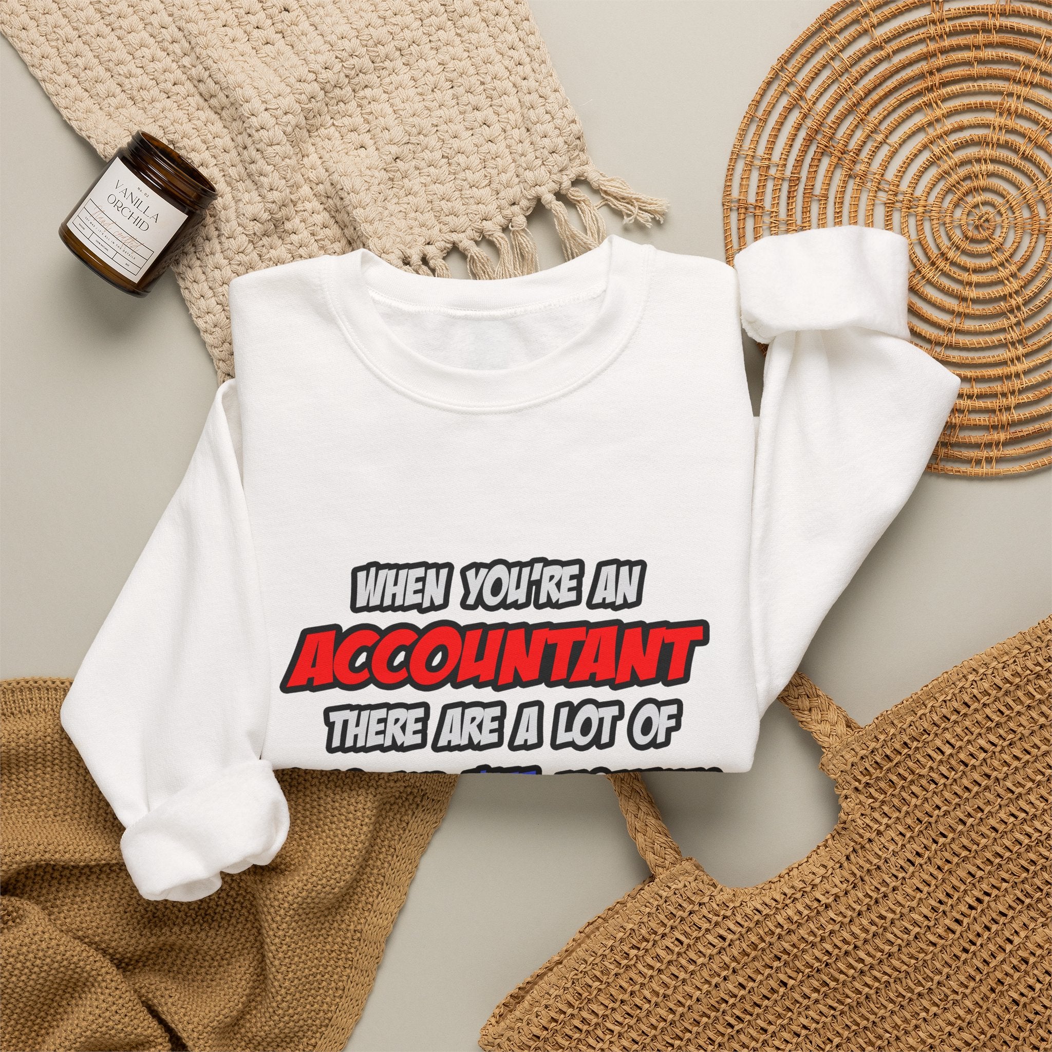 Accountant .. OMG WTF LOL - Unisex Heavy Blend™ Crewneck Sweatshirt