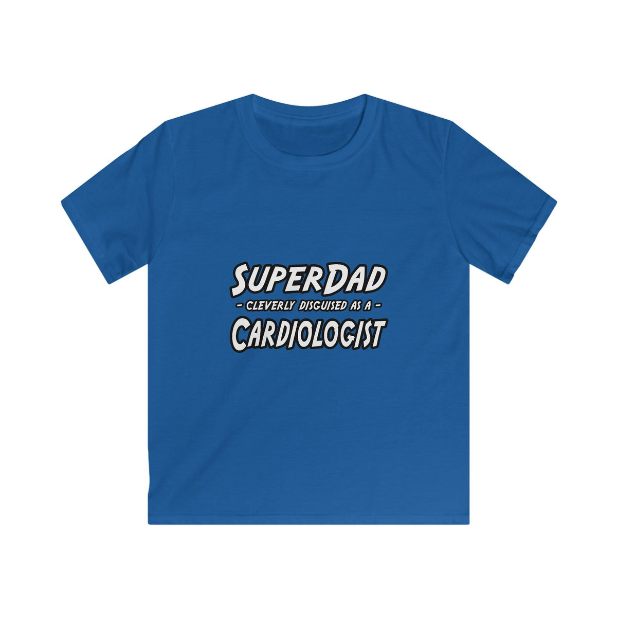 SuperDad...Cardiologist - Kids Softstyle Tee