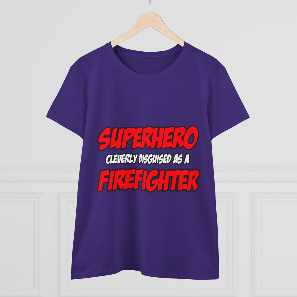 Superhero...Firefighter - Women's Midweight Cotton Tee