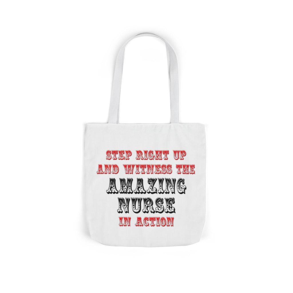 Amazing Nurse In Action - Canvas Tote Bag, 5-Color Straps