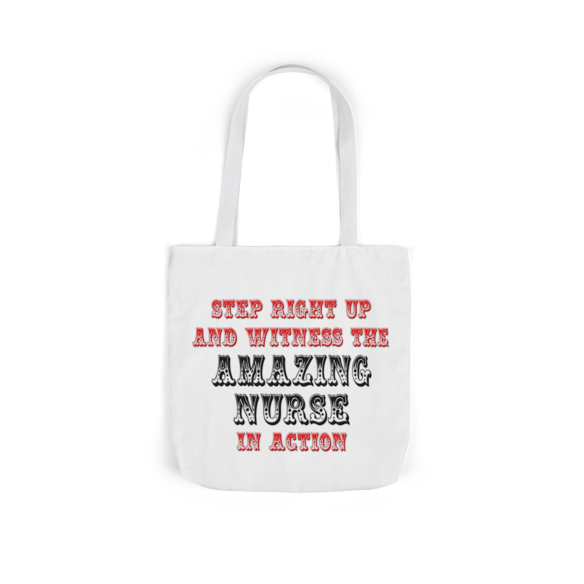 Amazing Nurse In Action - Canvas Tote Bag, 5-Color Straps