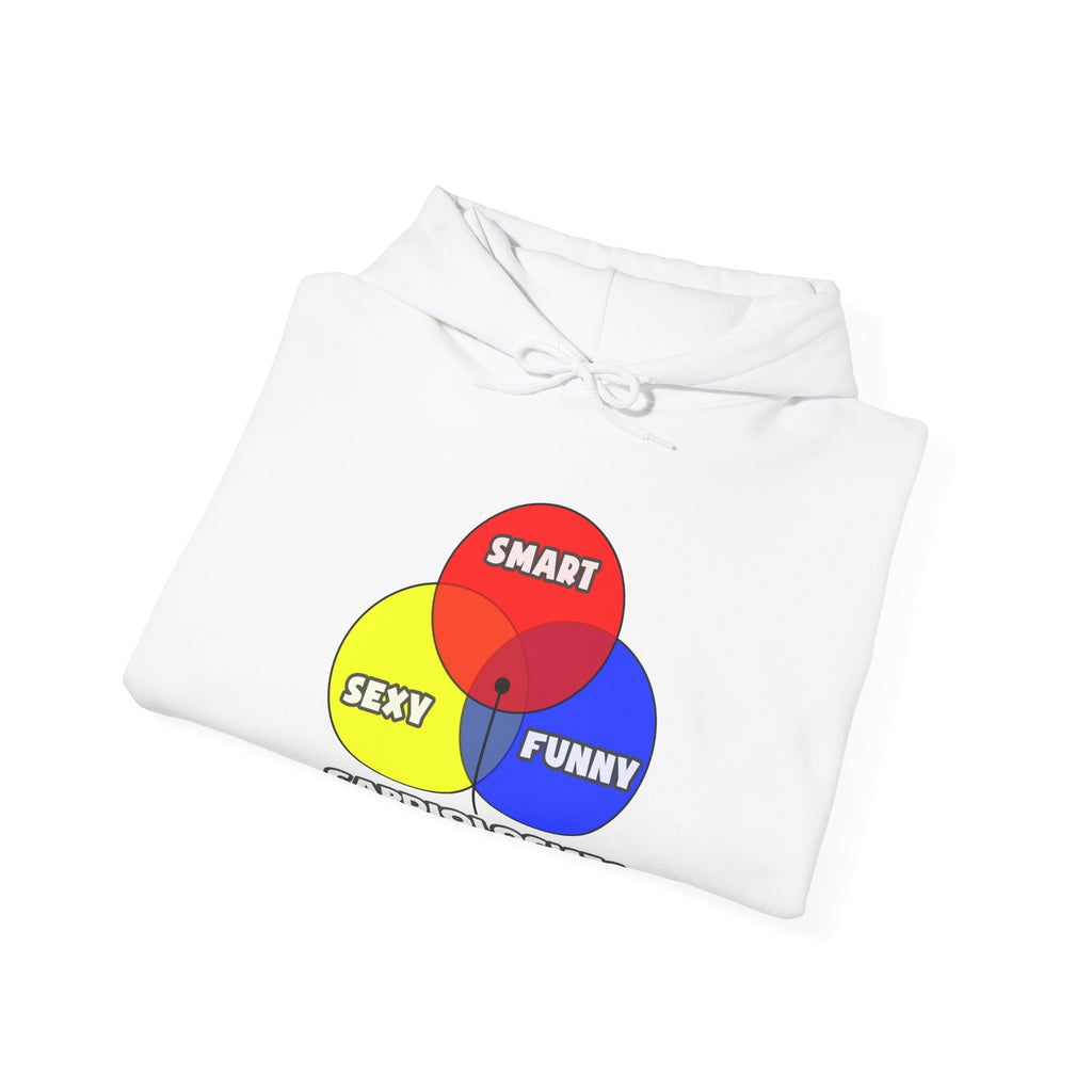 Venn Diagram .. Cardiologists - Unisex Heavy Blend™ Hooded Sweatshirt