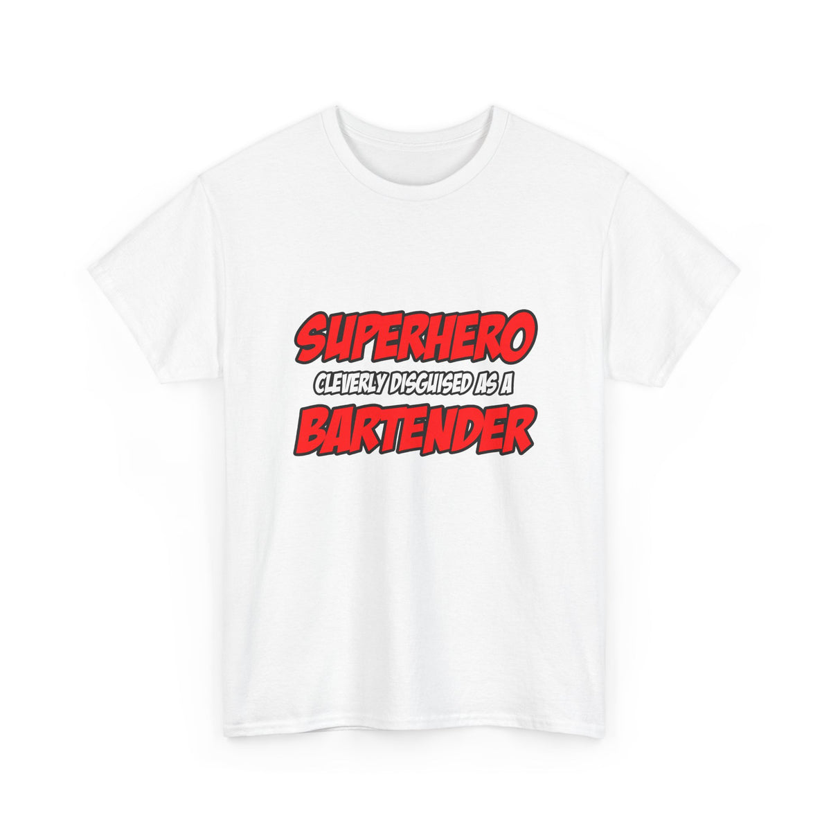 Superhero...Bartender - Unisex Heavy Cotton Tee