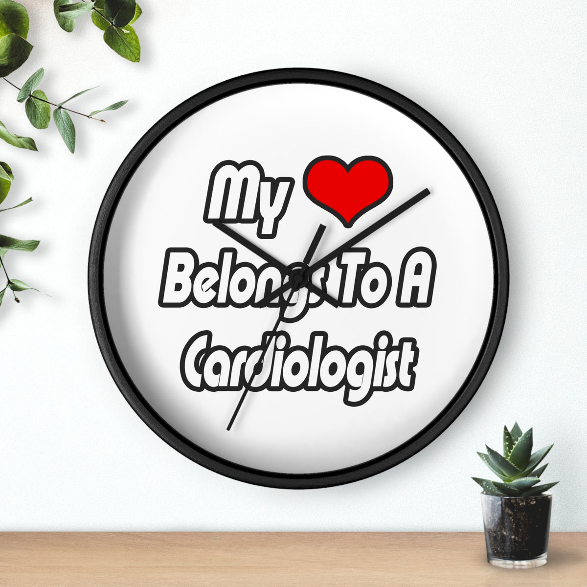 My Heart Belongs To A Cardiologist - Wall Clock