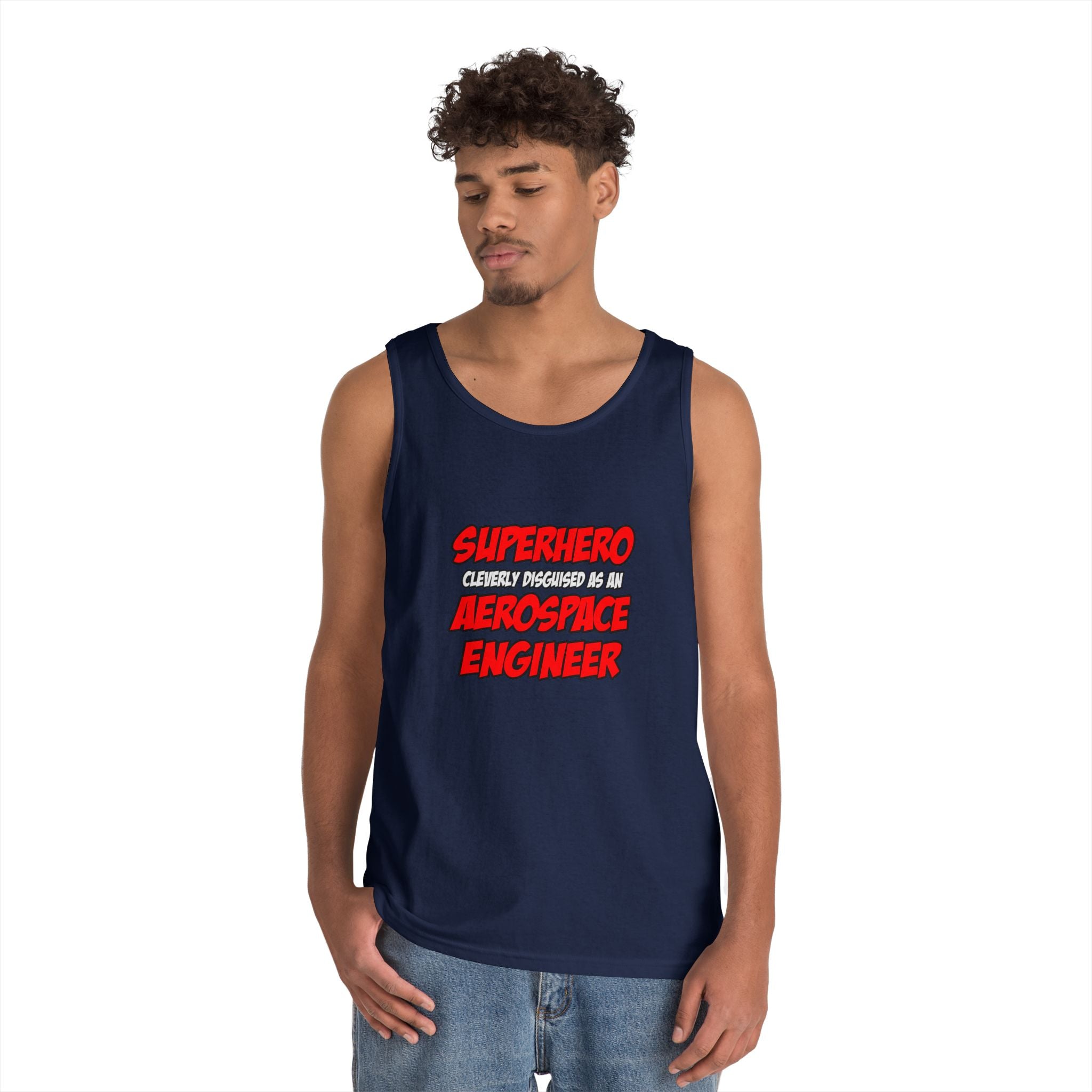 Superhero...Aerospace Engineer - Unisex Heavy Cotton Tank Top