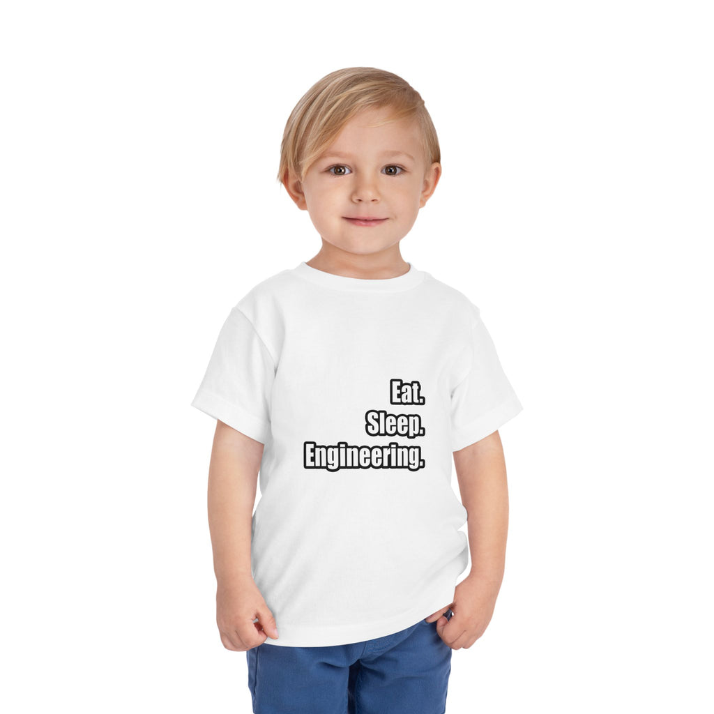 Eat. Sleep. Engineering - Toddler Short Sleeve Tee