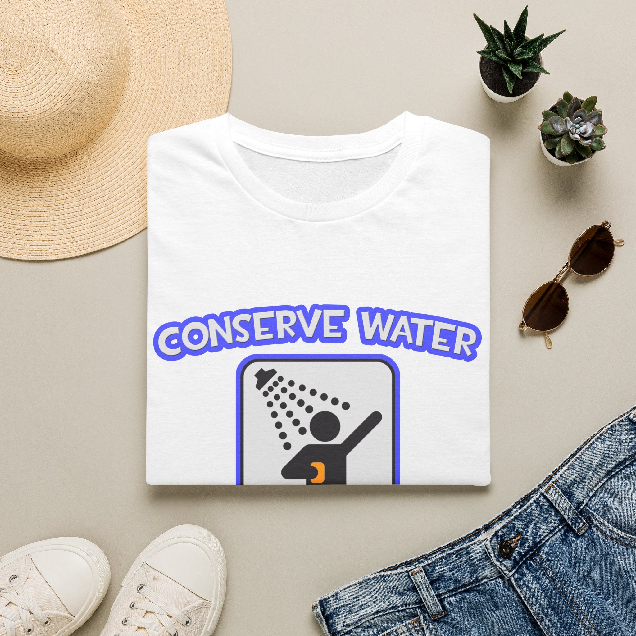 Conserve Water .. Shower With a Nurse - Unisex Softstyle T-Shirt