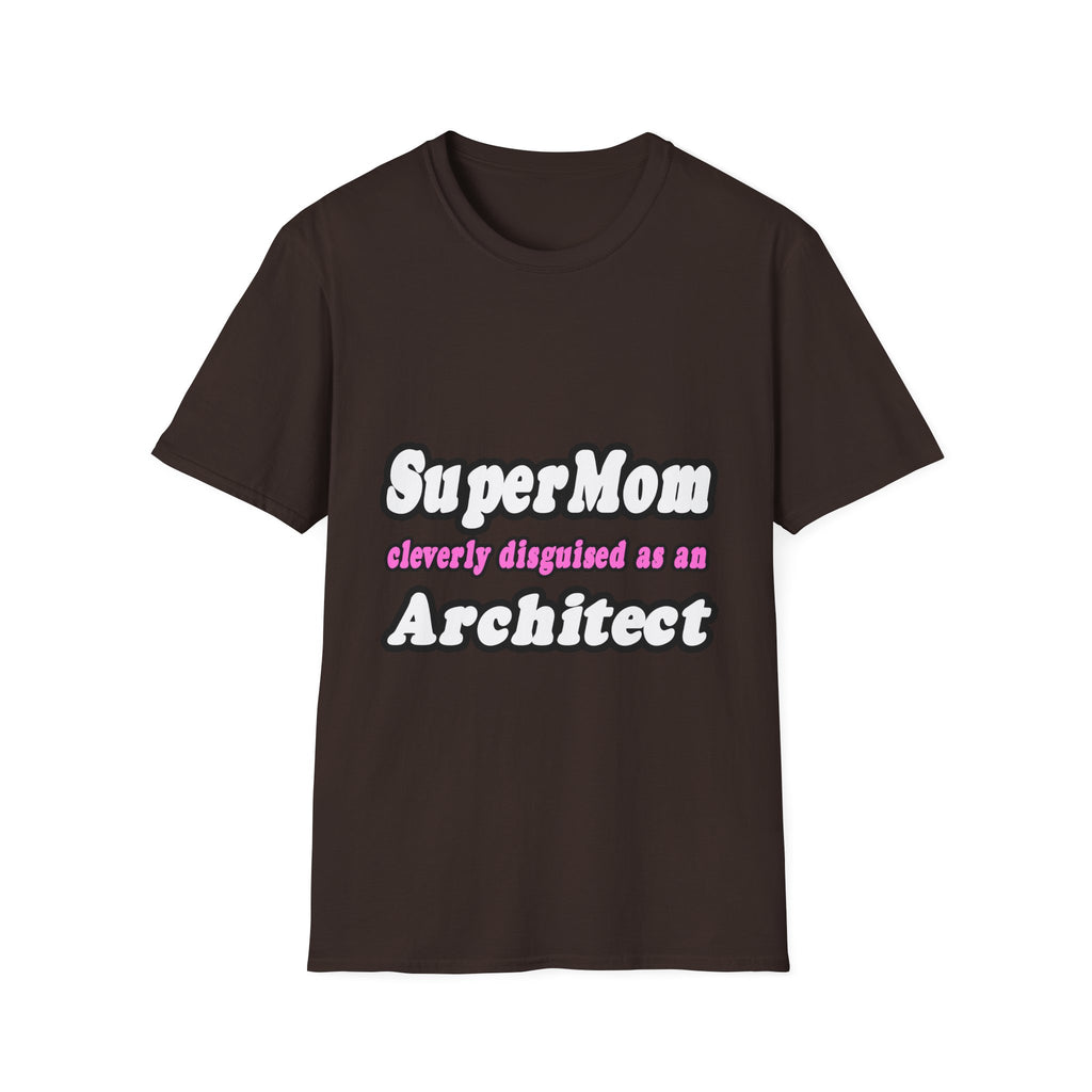 SuperMom...Architect - Unisex Softstyle T-Shirt