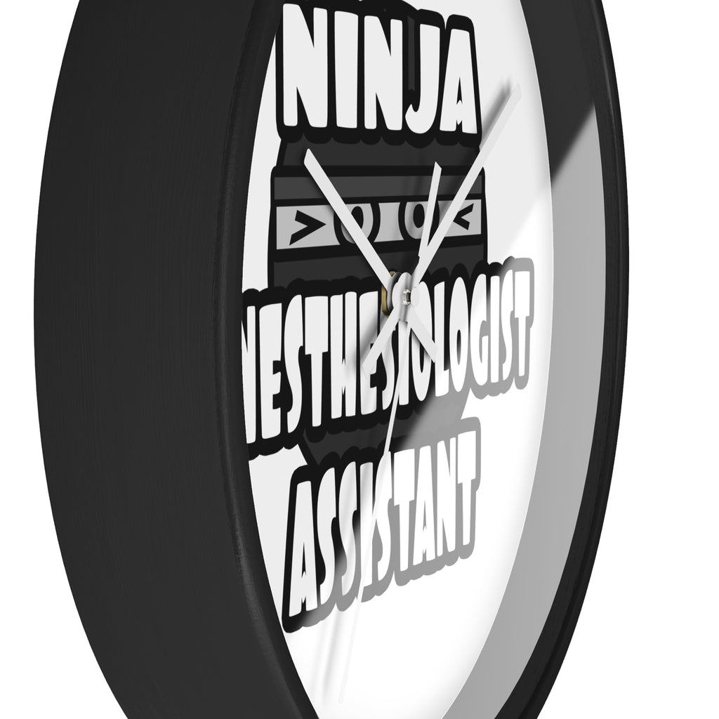 Ninja Anesthesiologist Assistant - Wall Clock