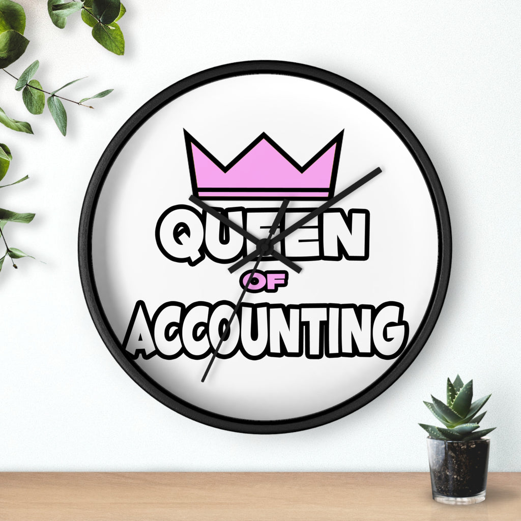 Queen of Accounting - Wall Clock