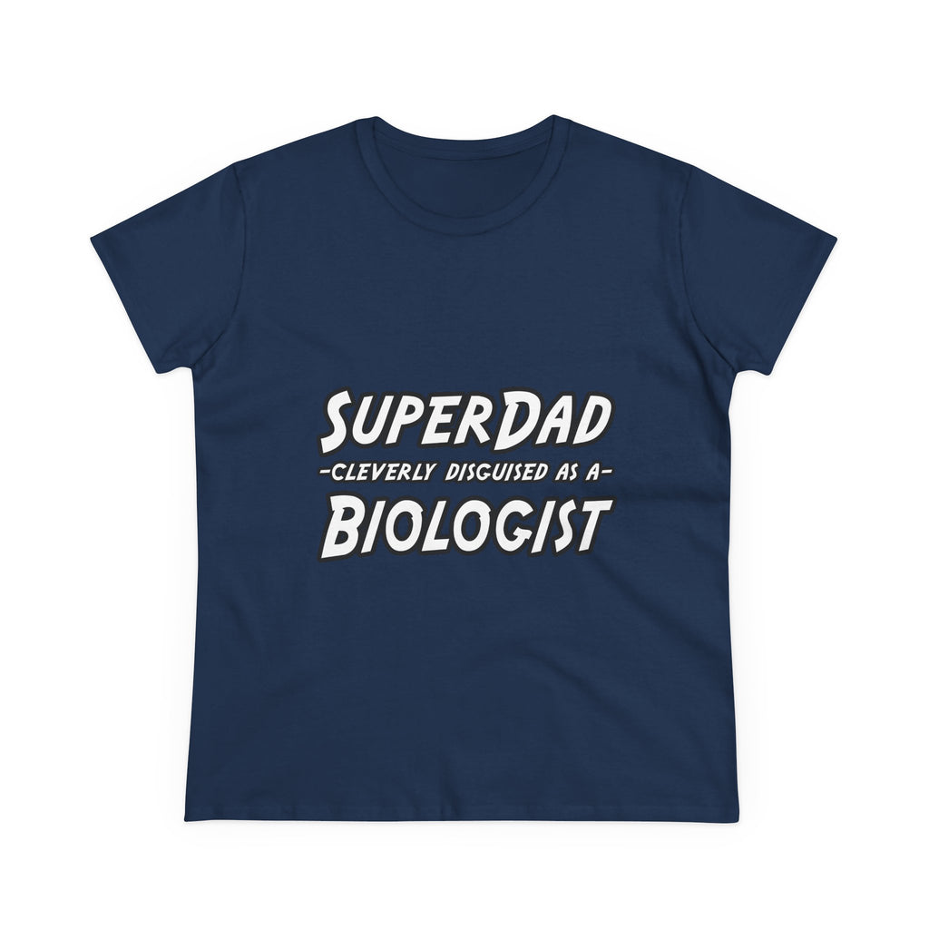 SuperDad Biologist - Women's Midweight Cotton Tee