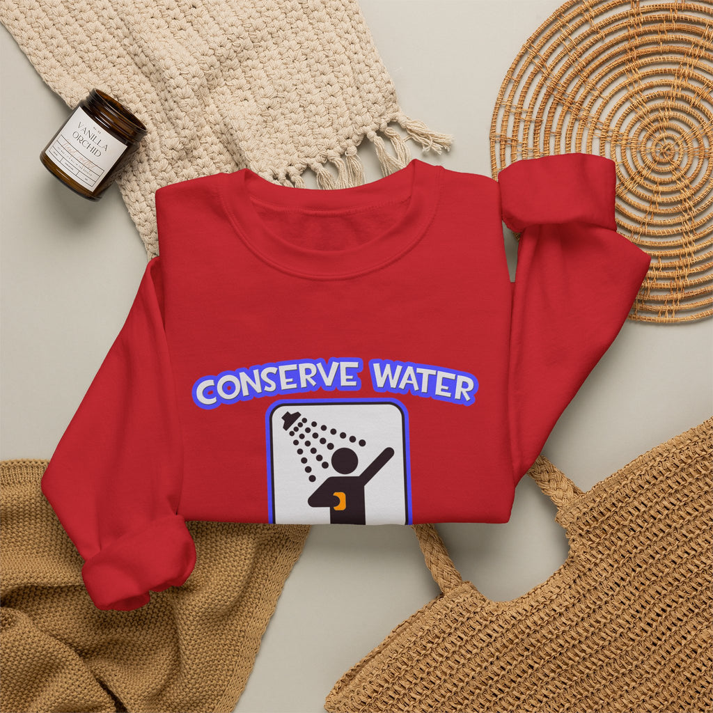 Conserve Water .. Shower With Dental Hygienist - Unisex Heavy Blend™ Crewneck Sweatshirt
