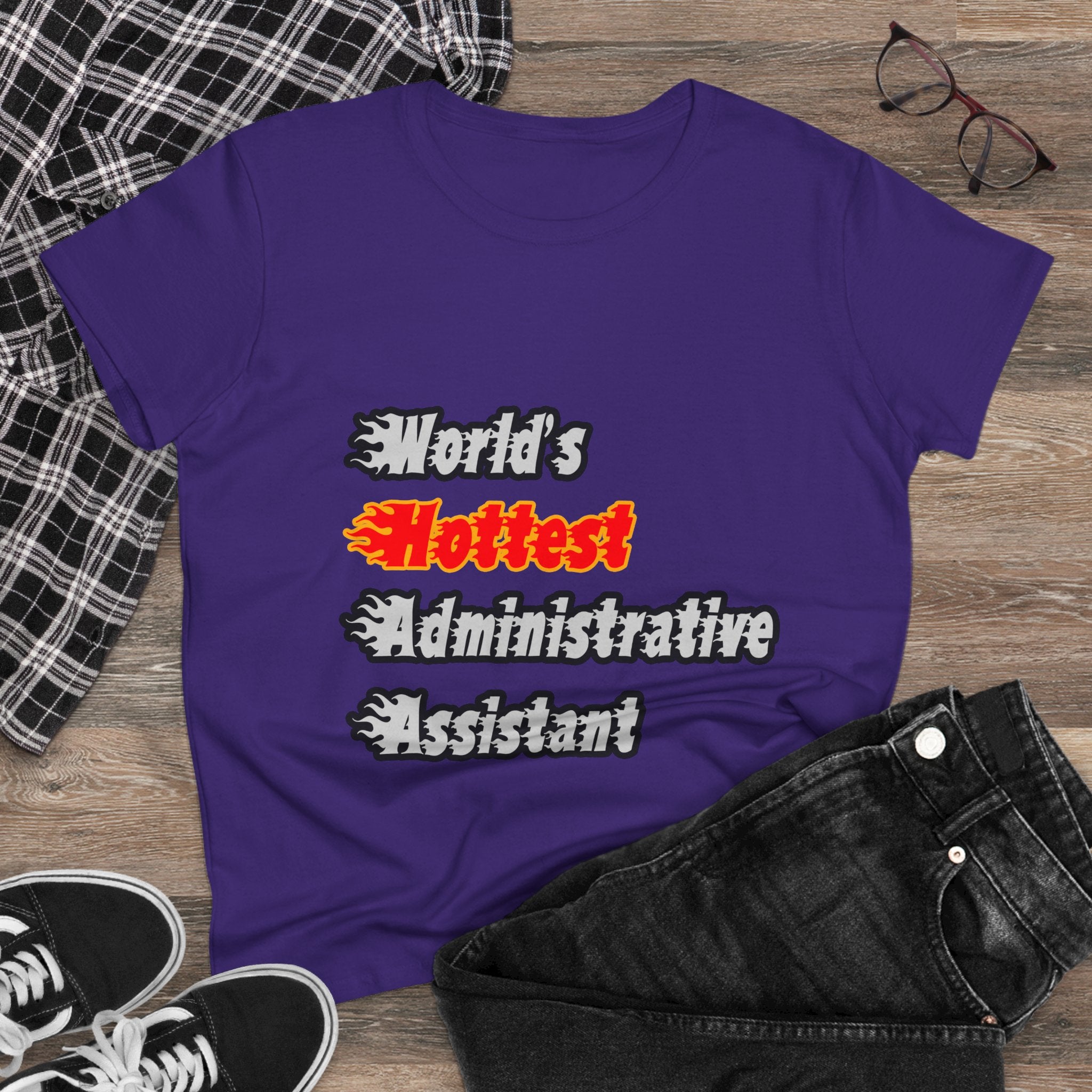 World's Hottest Administrative Assistant - Women's Midweight Cotton Tee
