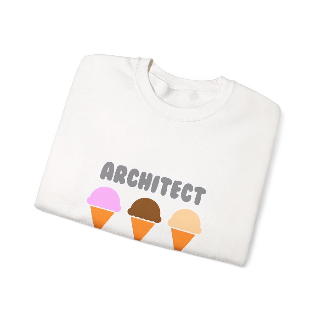Architect ... Will Work For Ice Cream - Unisex Heavy Blend™ Crewneck Sweatshirt