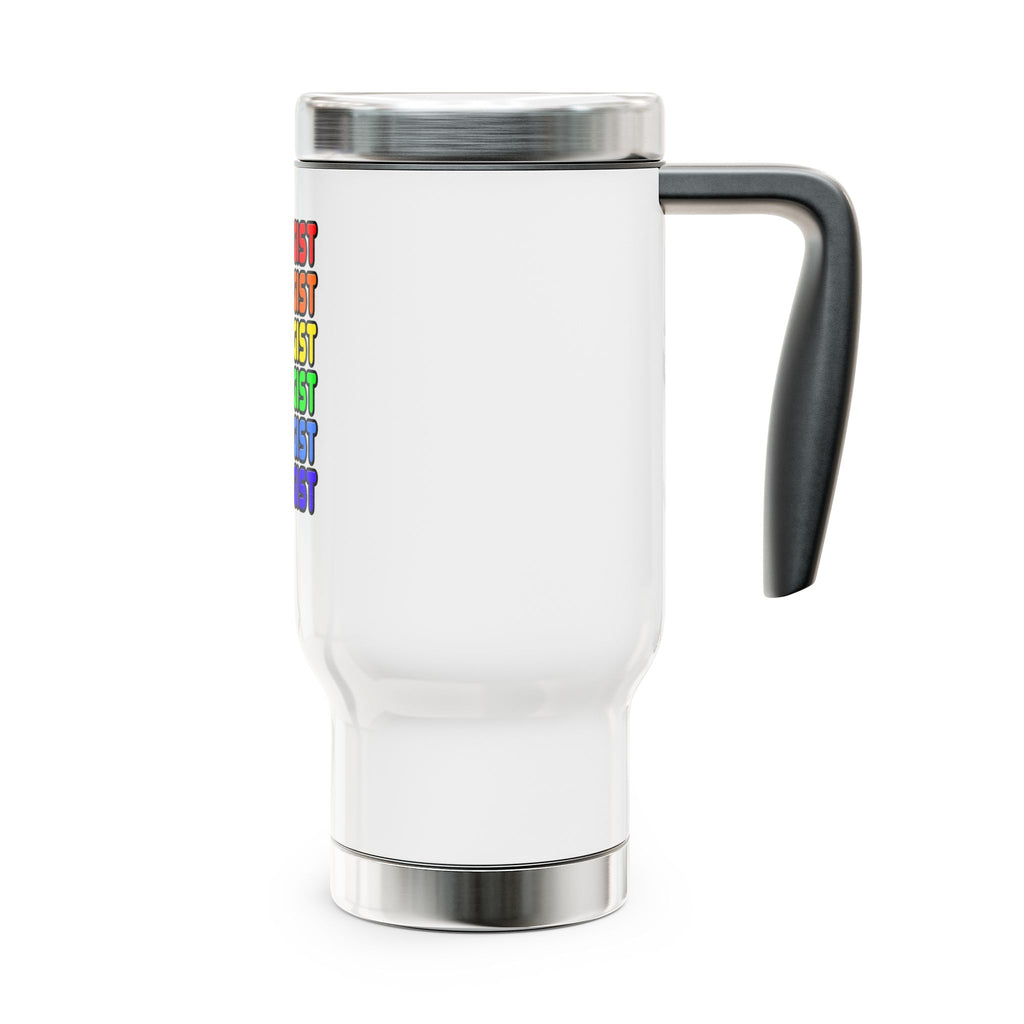 Rainbow Biologist - Stainless Steel Travel Mug with Handle, 14oz