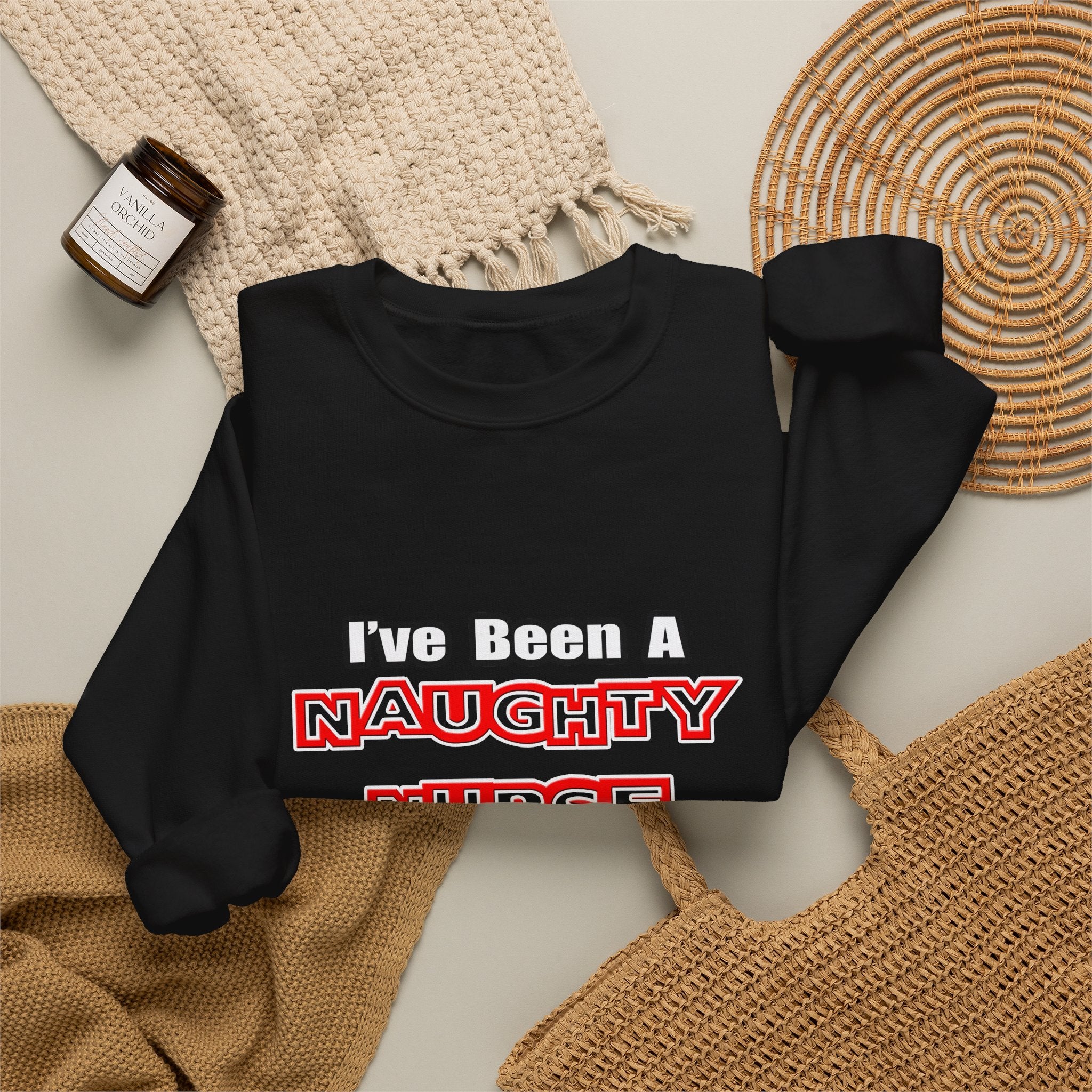 Naughty Nurse...Need a Spanking - Unisex Heavy Blend™ Crewneck Sweatshirt