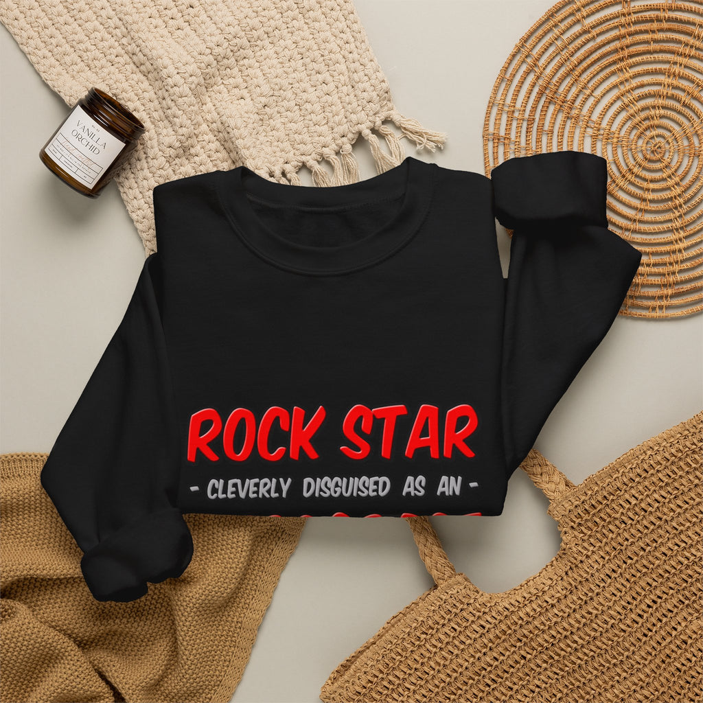 Rock Star...Aerospace Engineer - Unisex Heavy Blend™ Crewneck Sweatshirt