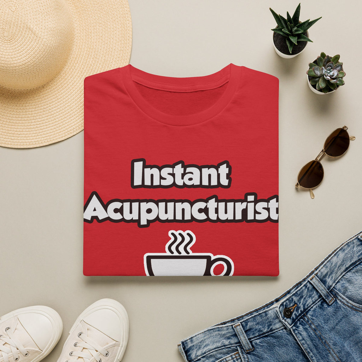 Instant Acupuncturist .. Just Add Coffee - Unisex Softstyle T-Shirt