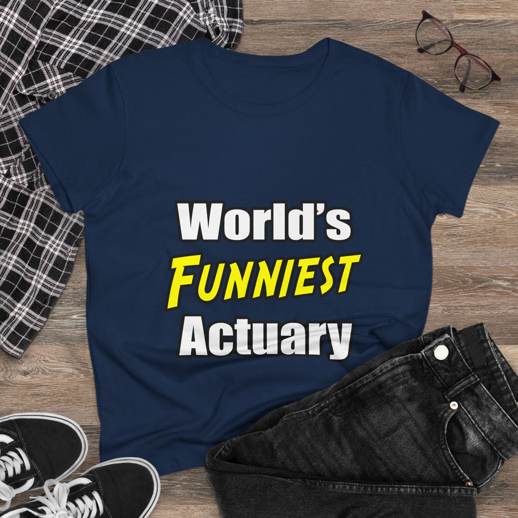 World's Funniest Actuary - Women's Midweight Cotton Tee