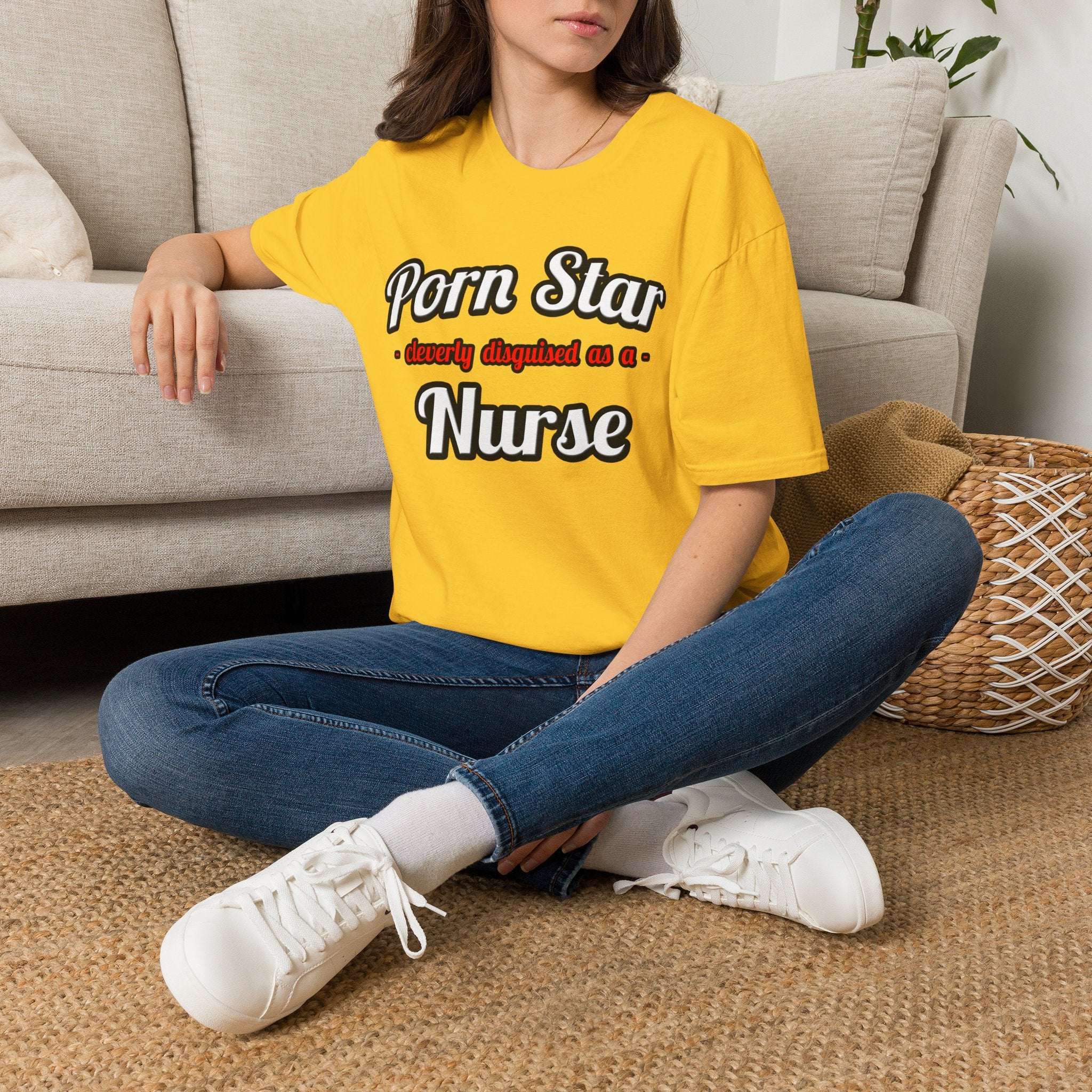 Porn Star...Nurse - Unisex Softstyle T-Shirt