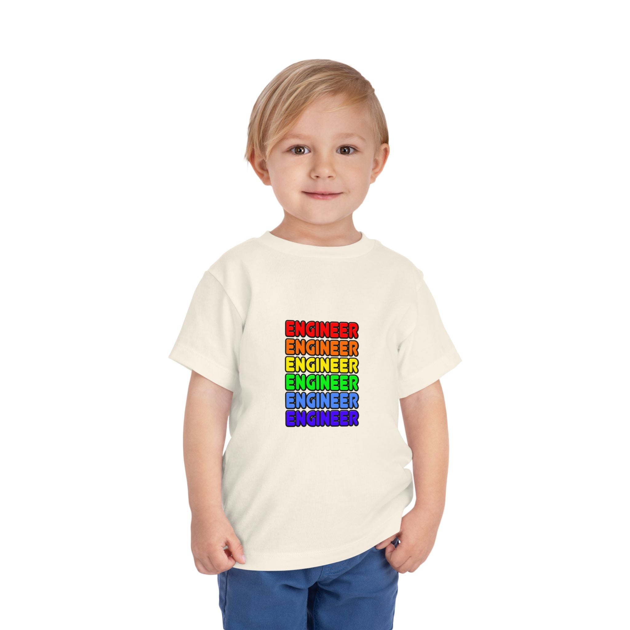 Rainbow Engineer - Toddler Short Sleeve Tee