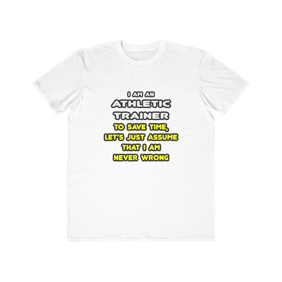 Funny Athletic Trainer T Shirts - Men's Lightweight Fashion Tee