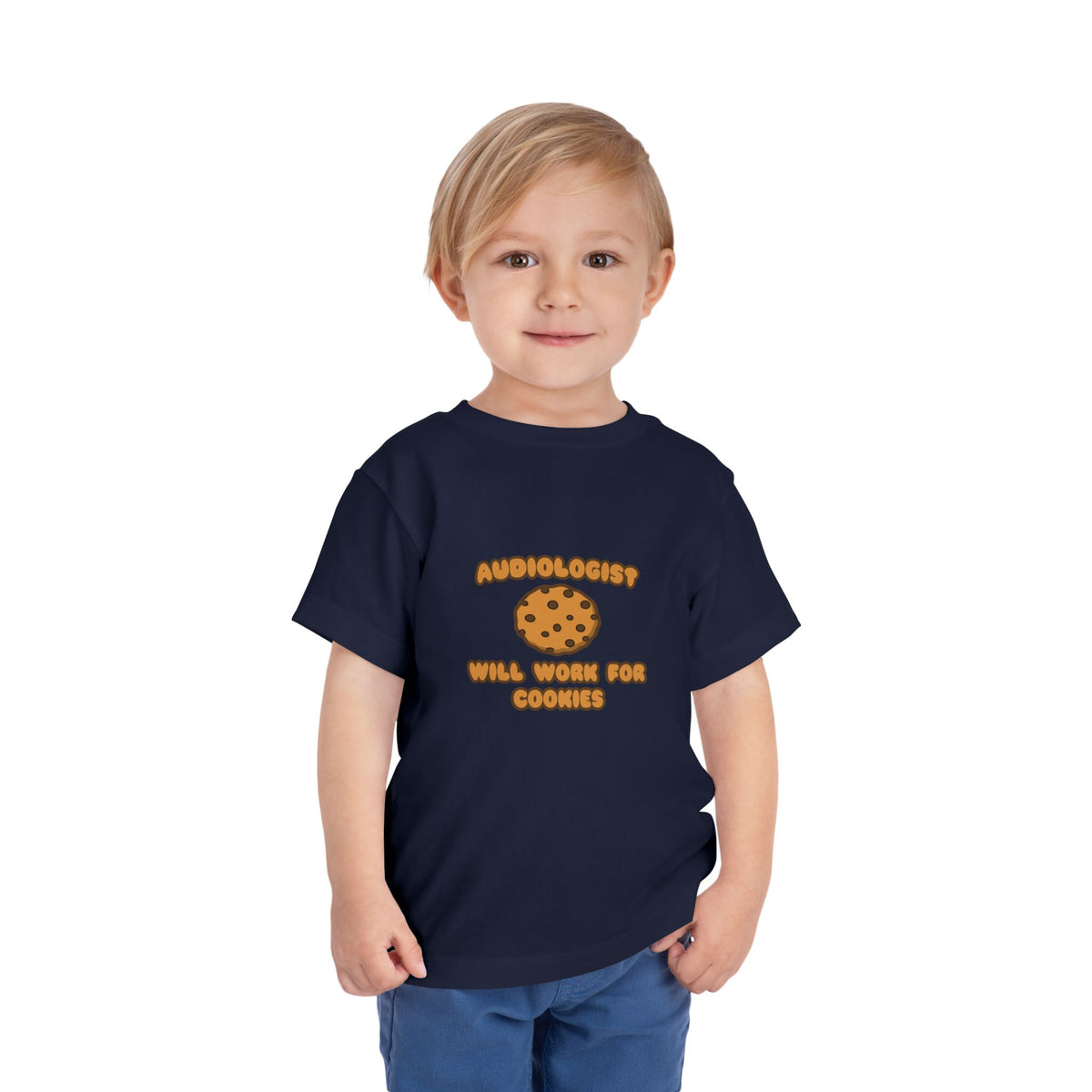 Audiologist .. Will Work for Cookies - Toddler Short Sleeve Tee