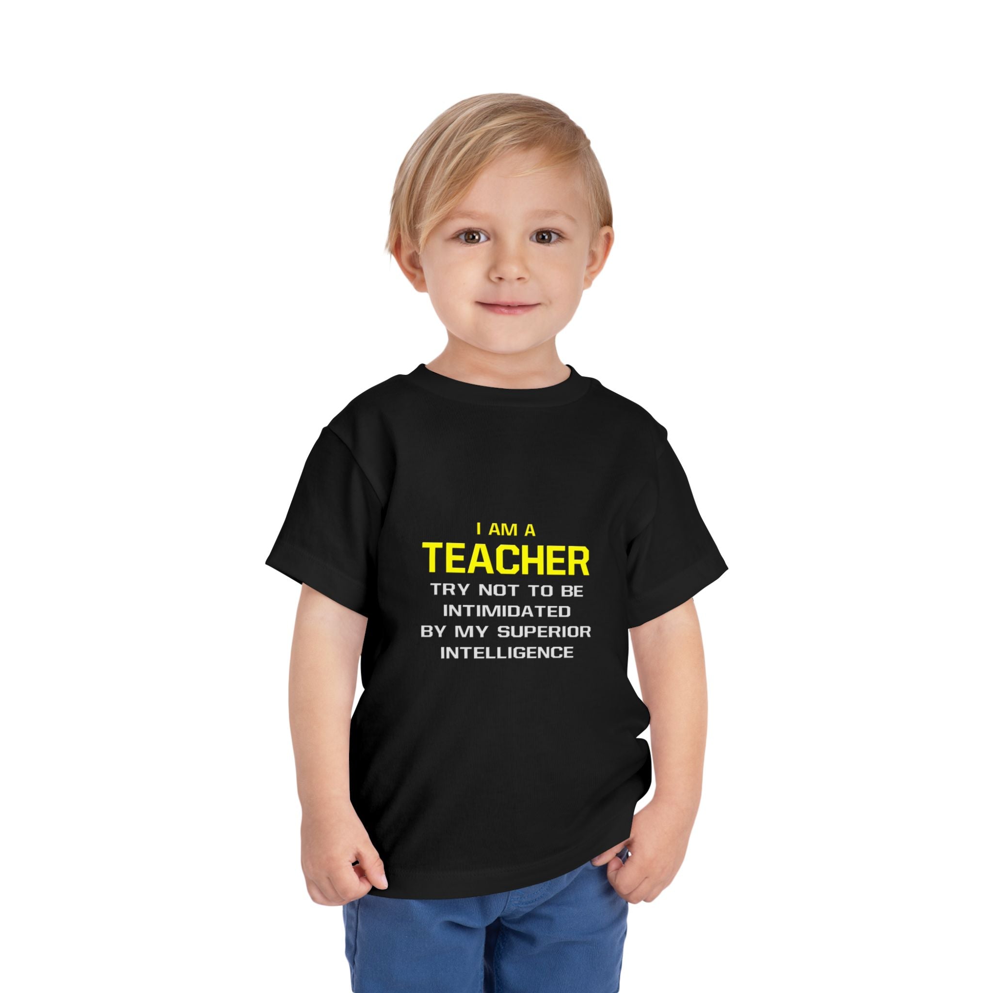 Teacher...Superior Intelligence - Toddler Short Sleeve Tee