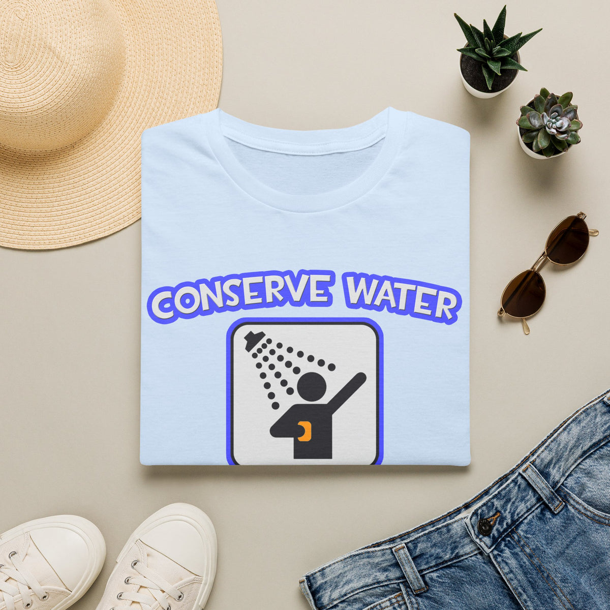 Conserve Water .. Shower With a Acupuncturist - Unisex Softstyle T-Shirt