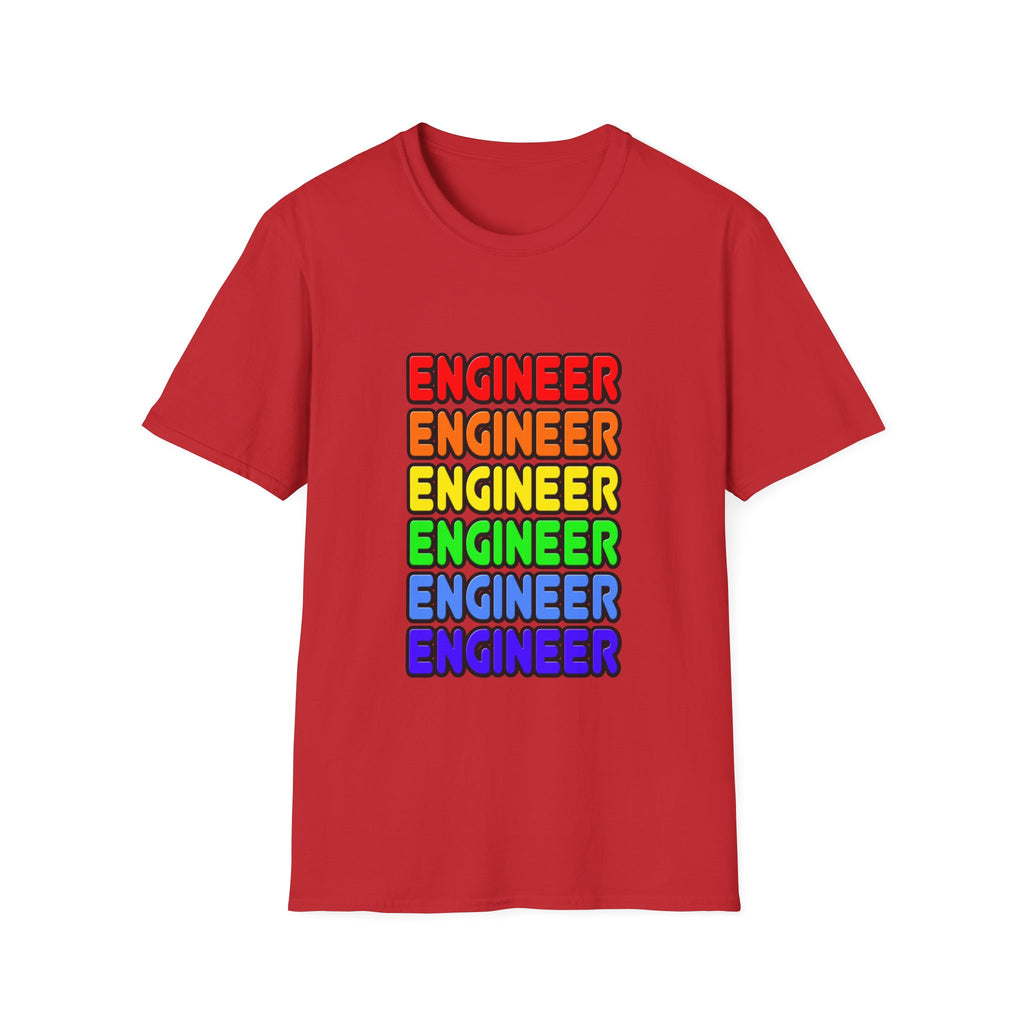 Rainbow Engineer - Unisex Softstyle T-Shirt