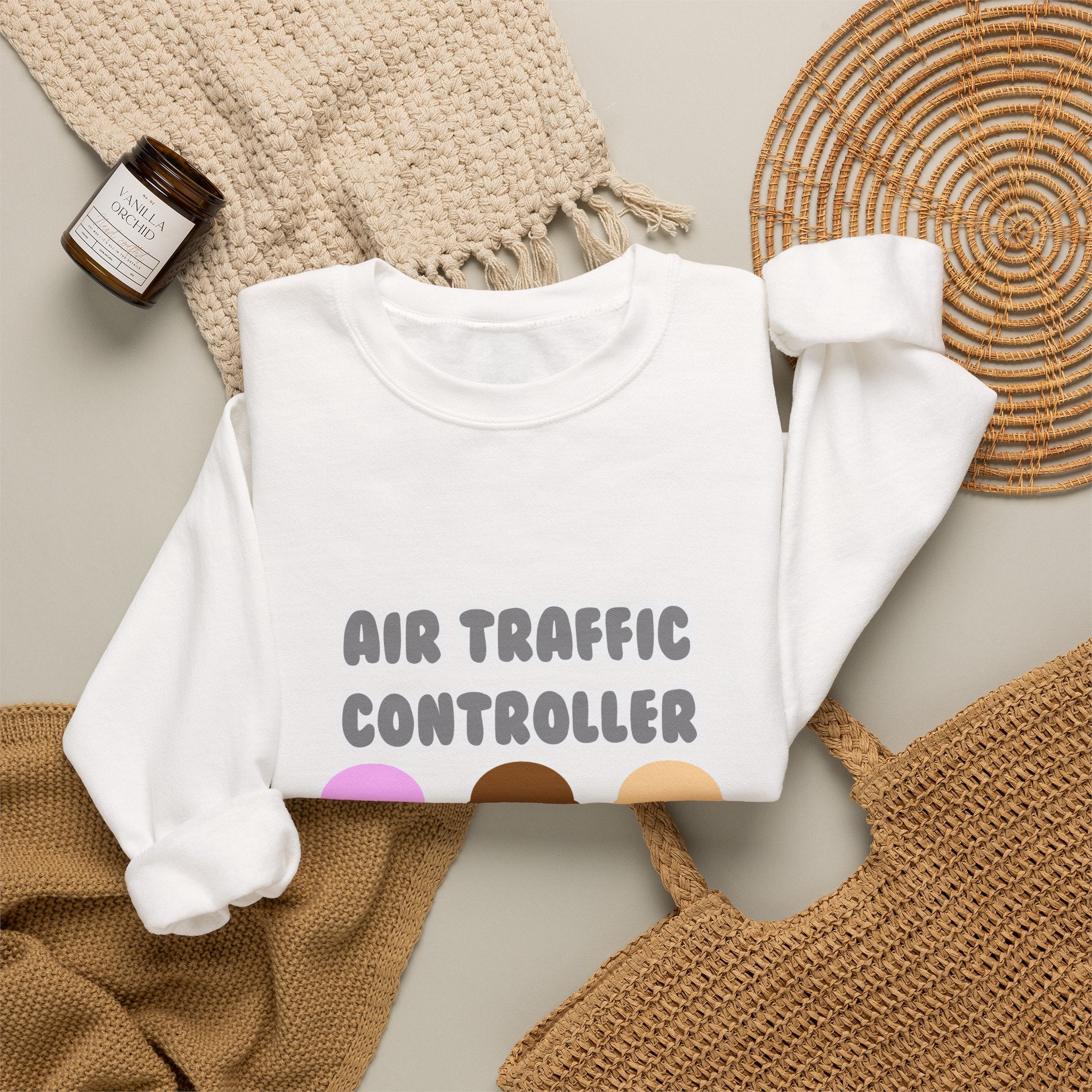 Air Traffic Controller ... Will Work For Ice Cream - Unisex Heavy Blend™ Crewneck Sweatshirt