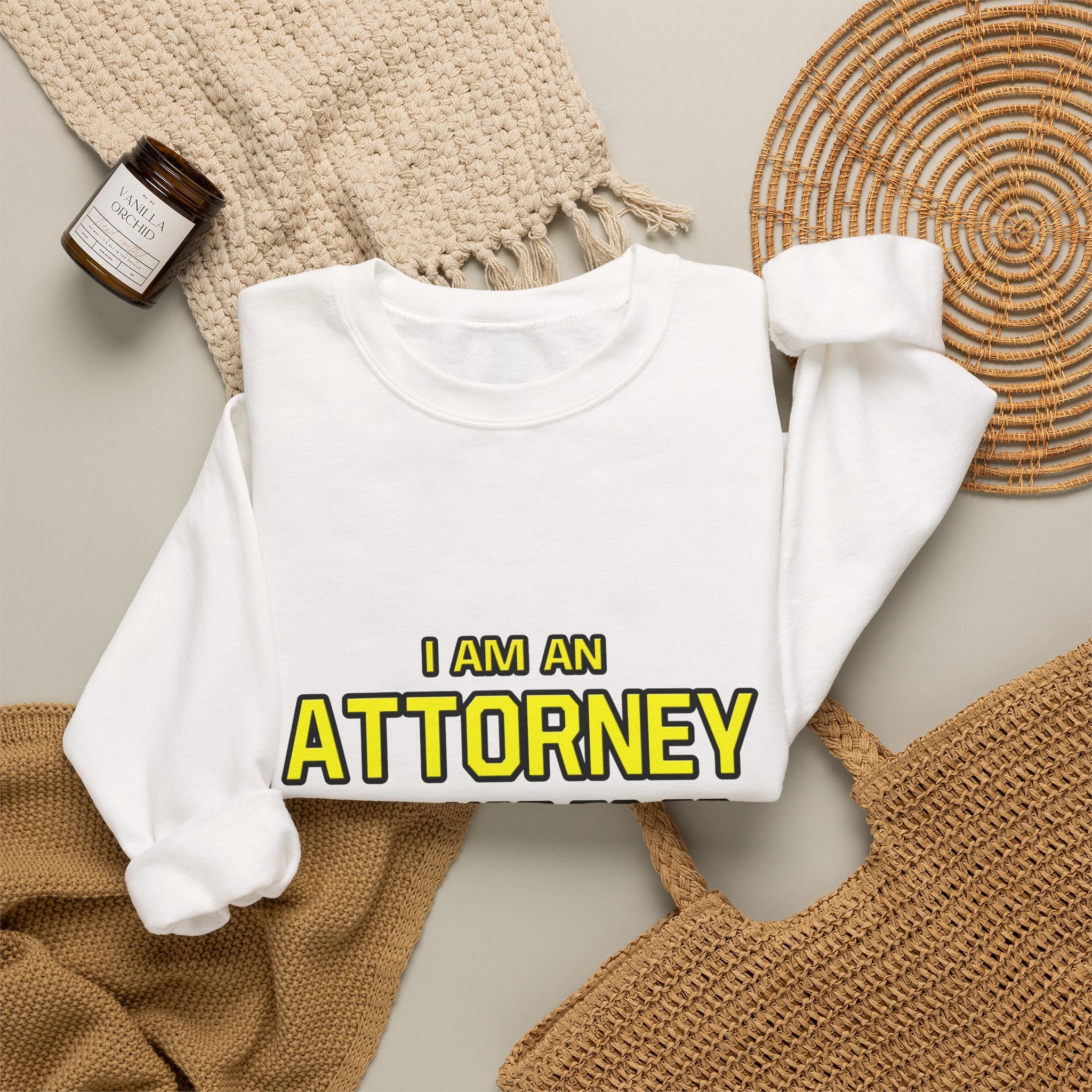 Attorney...Superior Intelligence - Unisex Heavy Blend™ Crewneck Sweatshirt