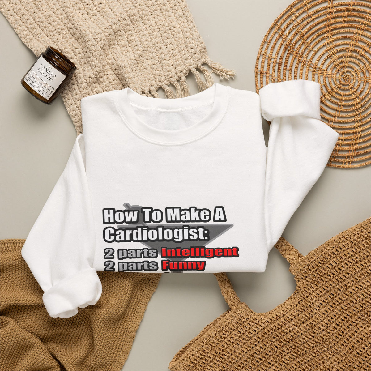 How To Make a Cardiologist - Unisex Heavy Blend™ Crewneck Sweatshirt