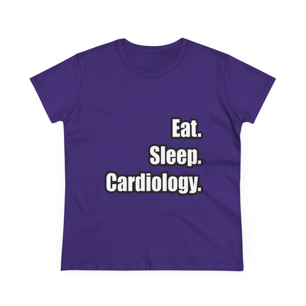 Eat. Sleep. Cardiology - Women's Midweight Cotton Tee