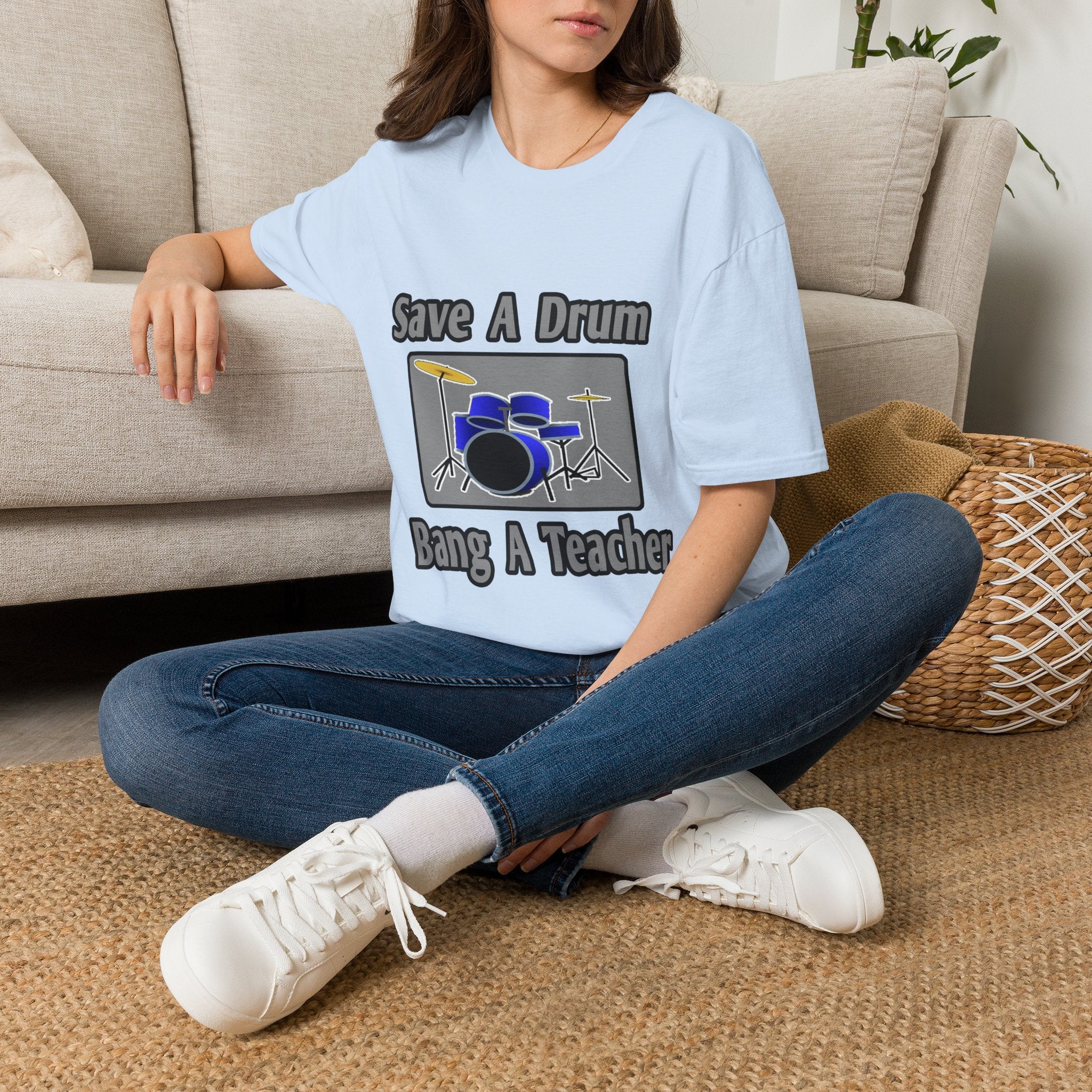 Save a Drum...Bang a Teacher - Unisex Softstyle T-Shirt