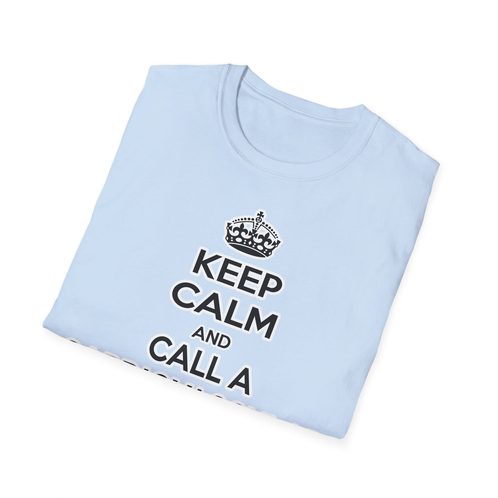 Keep Calm and Call a Cardiovascular Technologist - Unisex Softstyle T-Shirt