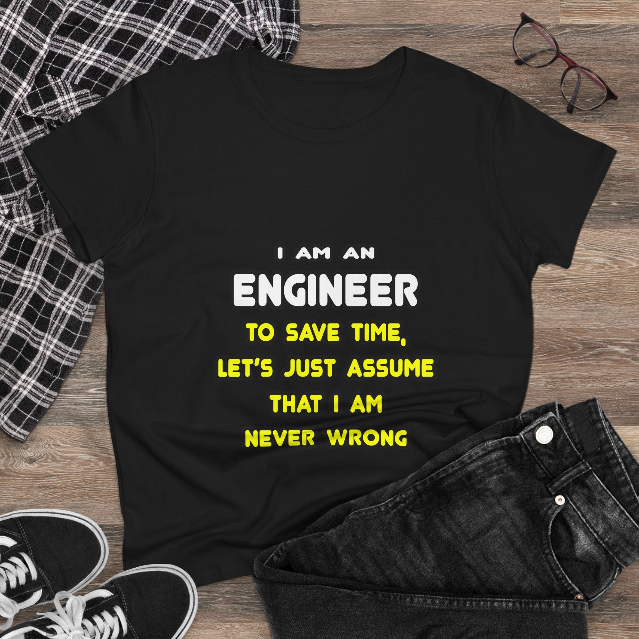 Funny Engineer T Shirts and Gifts - Women's Midweight Cotton Tee
