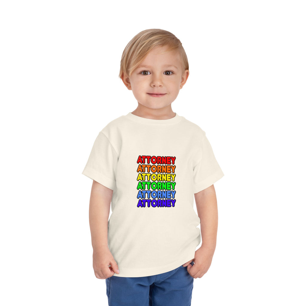 Rainbow Attorney - Toddler Short Sleeve Tee