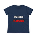 Half Farmer ... Half Superhero - Women's Midweight Cotton Tee